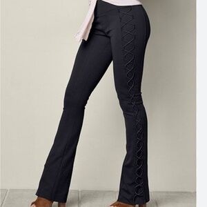 Venus Lace up Bootcut Pants. Size XS Black